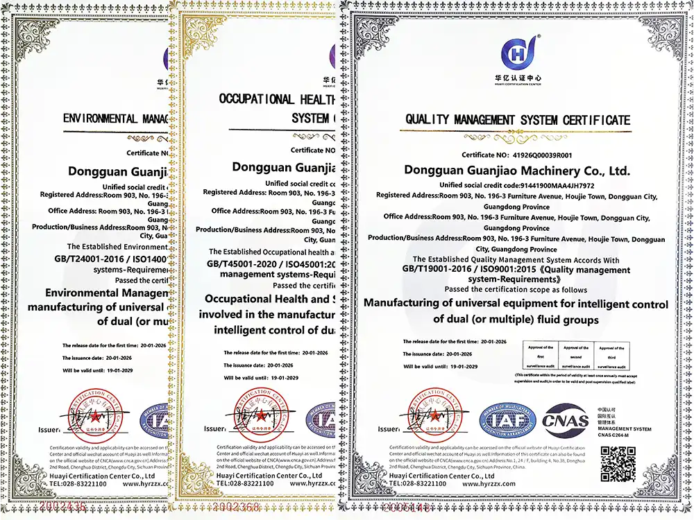 Certified to International Standards, Committed to Quality